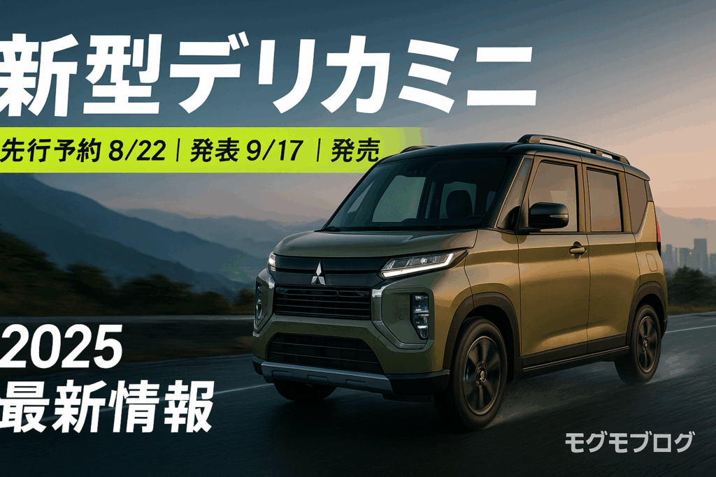 デリカミニ フルモデルチェンジ 2025年最新情報【先行予約8月22日開始】