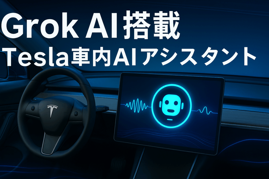 Grok 4 Tesla搭載で車載AIが革新的進化