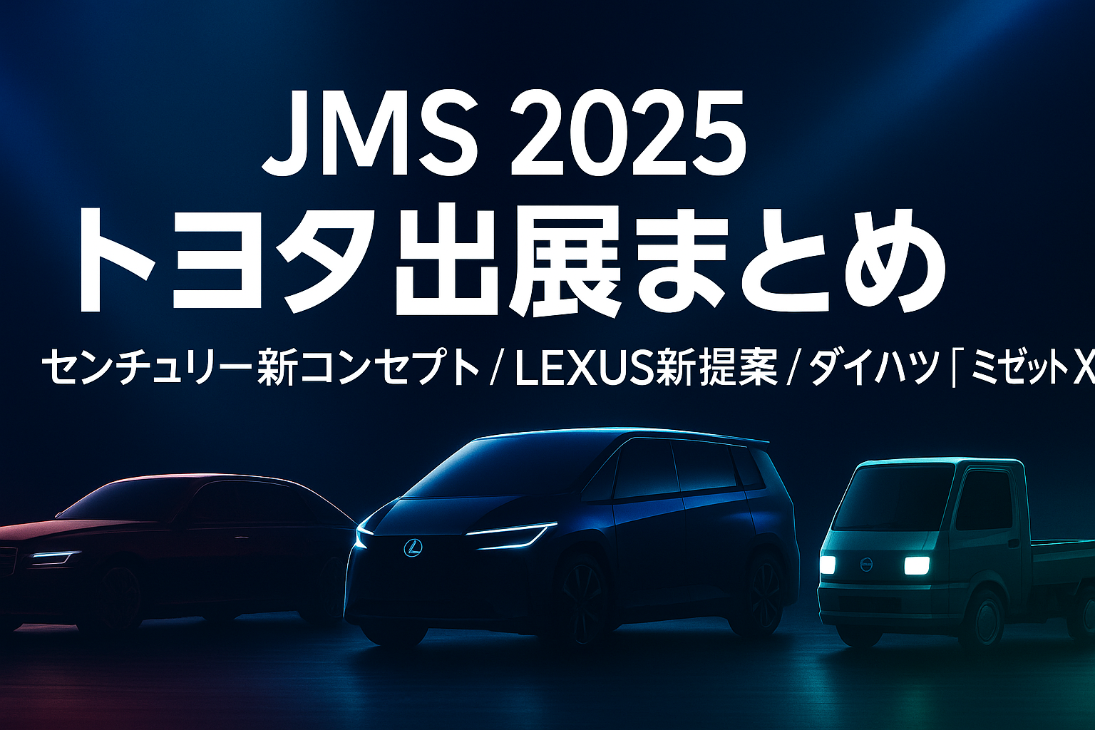 Japan Mobility Show 2025 トヨタが示す新たな未来