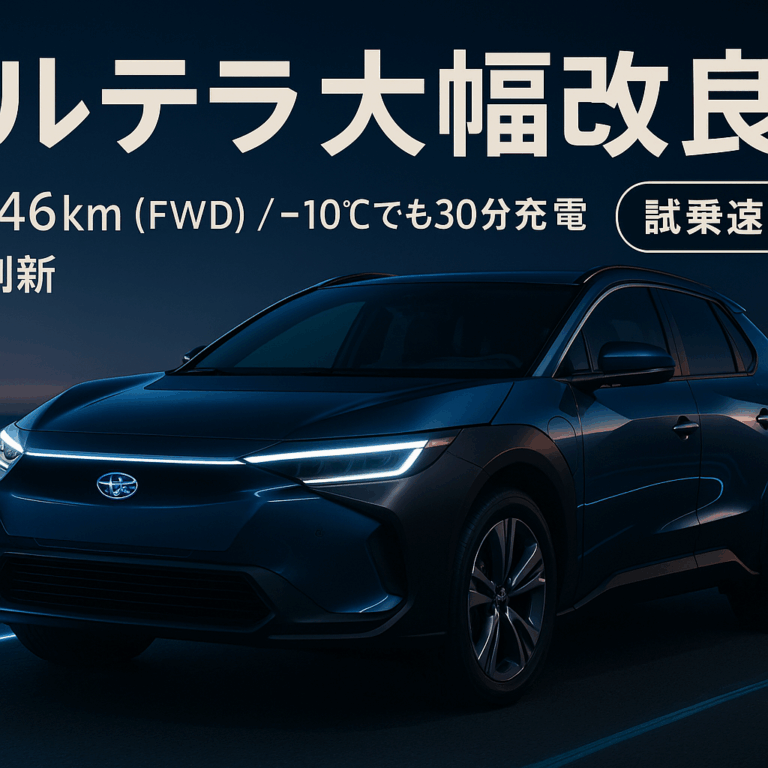 新型ソルテラ 価格517万円から｜航続746kmとグレード選び