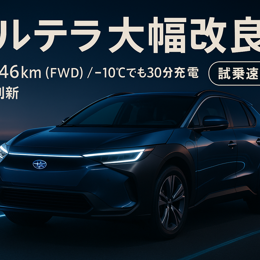 新型ソルテラ 航続距離746km達成!改良モデル完全ガイド