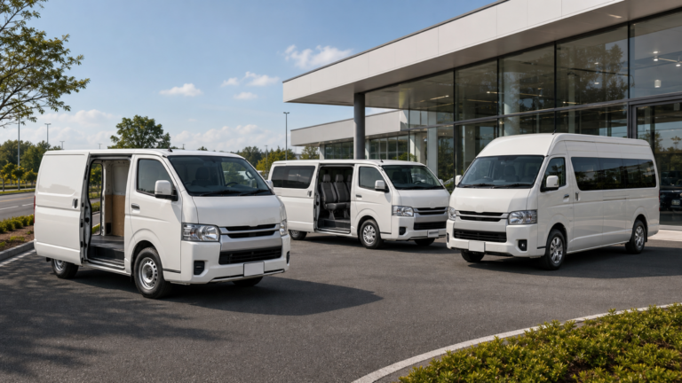 ハイエース バンとワゴンの違い、コミューターまで座席安全で見る選び方