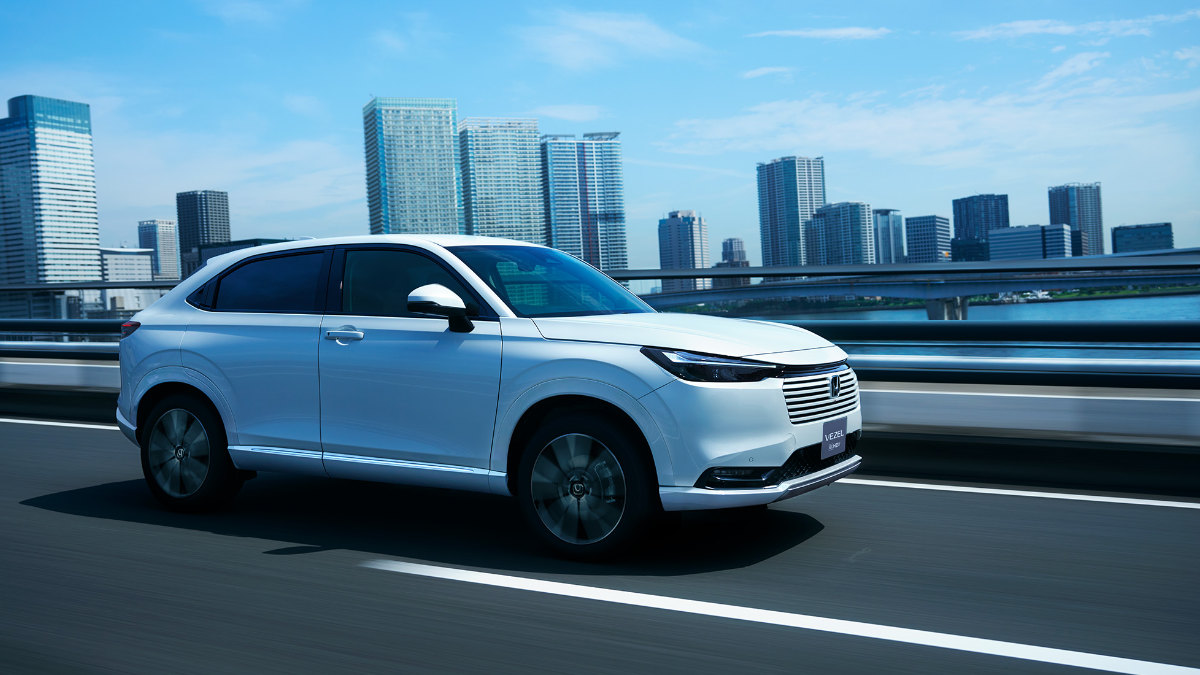 Honda公式サイトに掲載されたヴェゼルの走行シーン